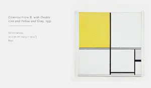 Piet Mondriaan - Composition B, with Double Line and Yellow and Gray, emaille op metaal (unica) kopen? Bied vanaf 450!