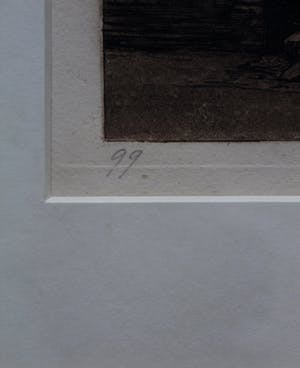 Willem Witsen - Ingelijste ets: Bierhaven Rotterdam (KEURIGE LIJST!) kopen? Bied vanaf 250!