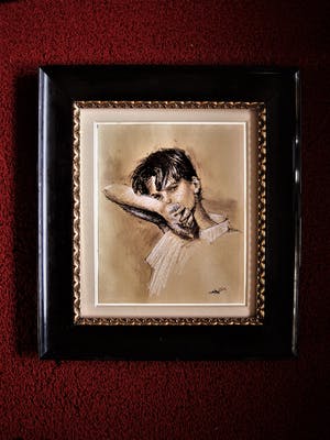 Niet of onleesbaar gesigneerd - Fraaie gemengde techniek "portret van jonge jongen" mooi ingelijst! kopen? Bied vanaf 1!