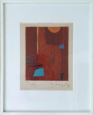 Gustave Singier - Gravure | Ingelijst kopen? Bied vanaf 85!