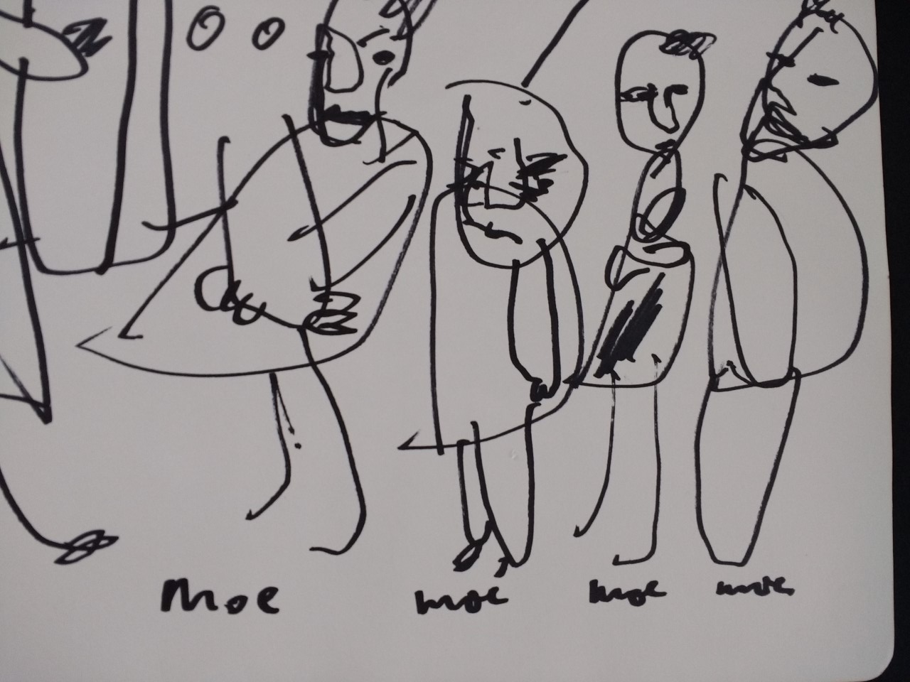 Herman Brood - Tekening uit 1991, moe moe moe, ingelijst + HBM certificaat kopen? Bied vanaf 180!