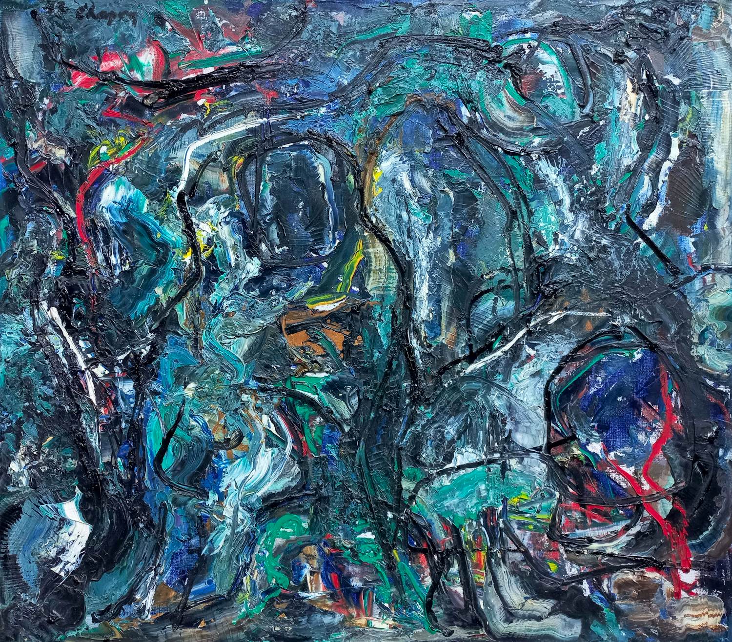 Jules Chapon - Black magic, olieverf op doek (ingelijst) kopen? Bied vanaf 750!