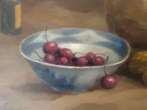 Jan Schaeffer - Stilleven met flessen en schalen kopen? Bied vanaf 449!