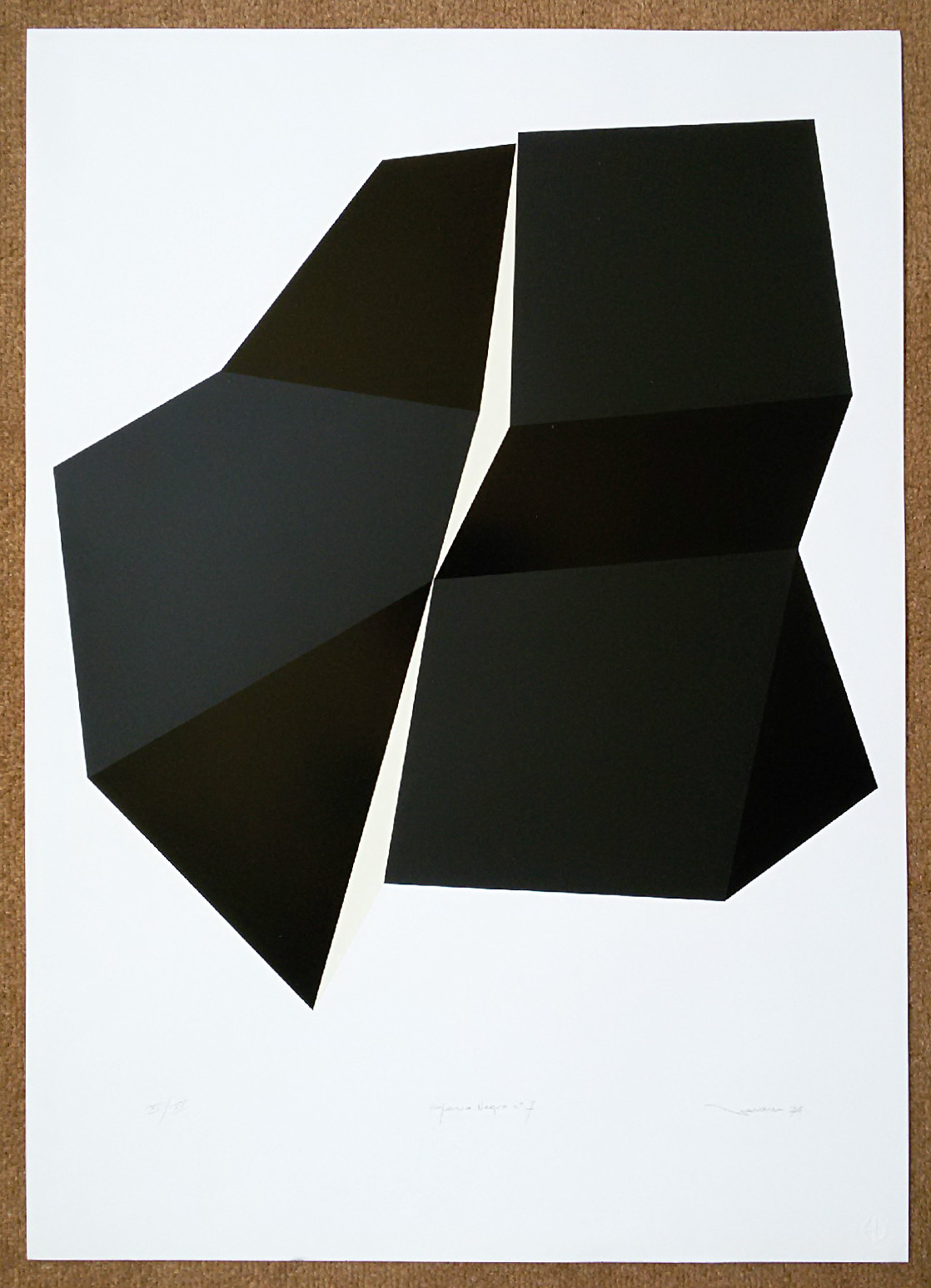 Marcel Henri Verdren - Spacio Negro no. 7, zeefdruk kopen? Bied vanaf 150!