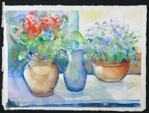 Ton Etman - Gemengde techniek op papier, Figuren kopen? Bied vanaf 50!