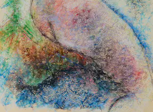 Charles thomas Nix - Grote jaren 50 pastelkrijt tekening "vrouwelijk naakt" gesigneerd kopen? Bied vanaf 31!