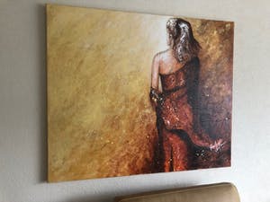 Roel Hofman - vrouw omwikkeld met doek, rugaanzicht. kopen? Bied vanaf 100!