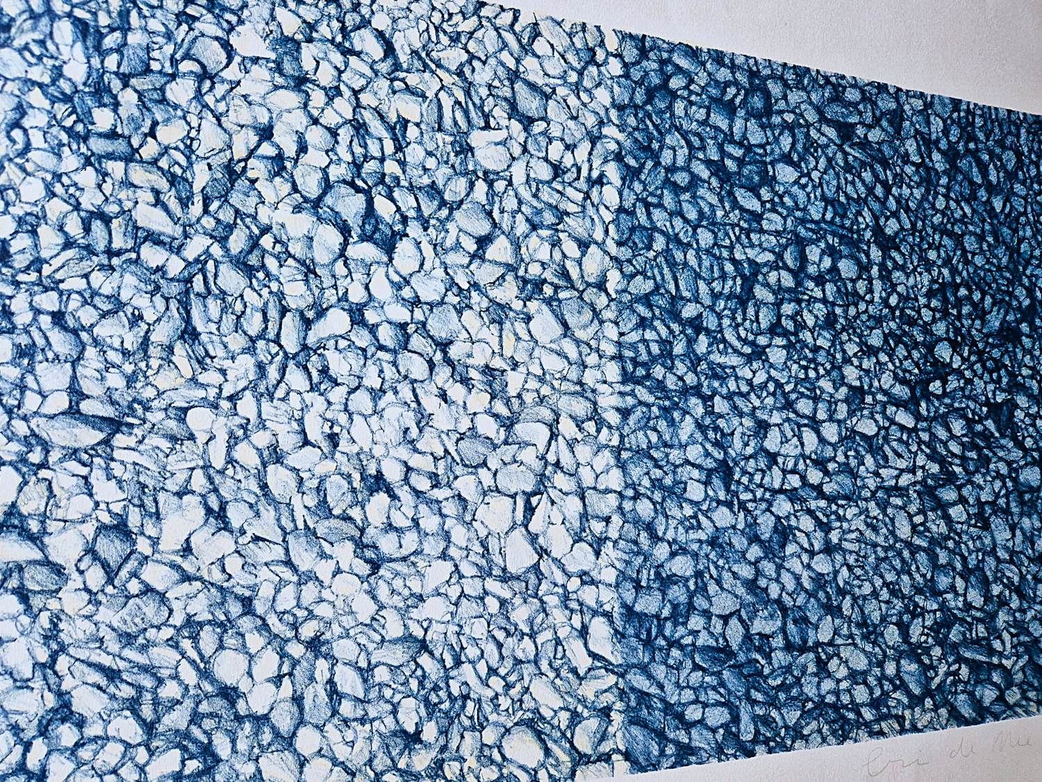 Eric de Nie - Ets en aquatint - minimalistische compositie "Chiaroscuro" - kleine oplage verkocht voor € 67!