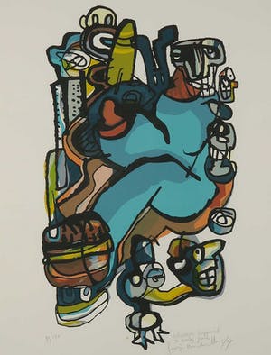 George Heidweiller - Zeefdruk, Whatever happened to Baby Jane - Ingelijst kopen? Bied vanaf 1!