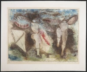 John Lie a Fo - Ets en aquatint, Vogeldans kopen? Bied vanaf 1!