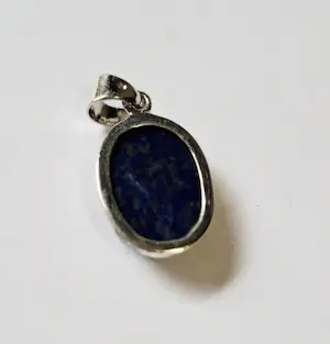 Nieuwe zilveren hanger met Lapis lazuli kopen? Bied vanaf 45!