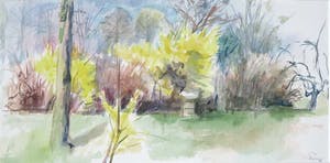 Franscz Witte - Aquarel, Boslandschap kopen? Bied vanaf 1!