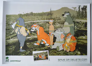 Banksy - Save or deleate, Greenpeace. kopen? Bied vanaf 60!