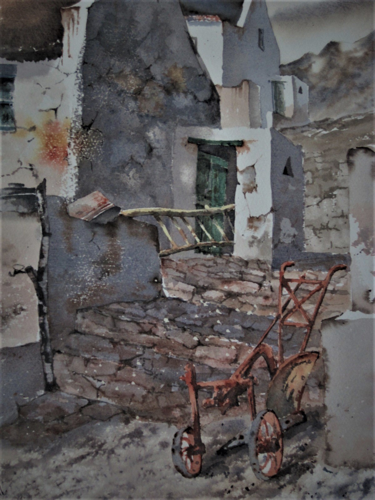 Niet of onleesbaar gesigneerd - Karakteristiek Aquarel Pueblo Blanco Andalusie Spanje kopen? Bied vanaf 1!