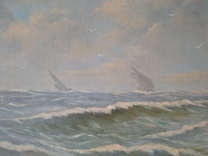 Hans Lenteman - Hollands inpressionistisch zeezicht kopen? Bied vanaf 100!