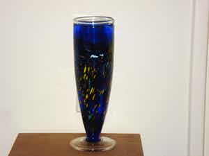 Kosta Boda - Vaas (blauw) Kosta Boda verkocht voor € 50!