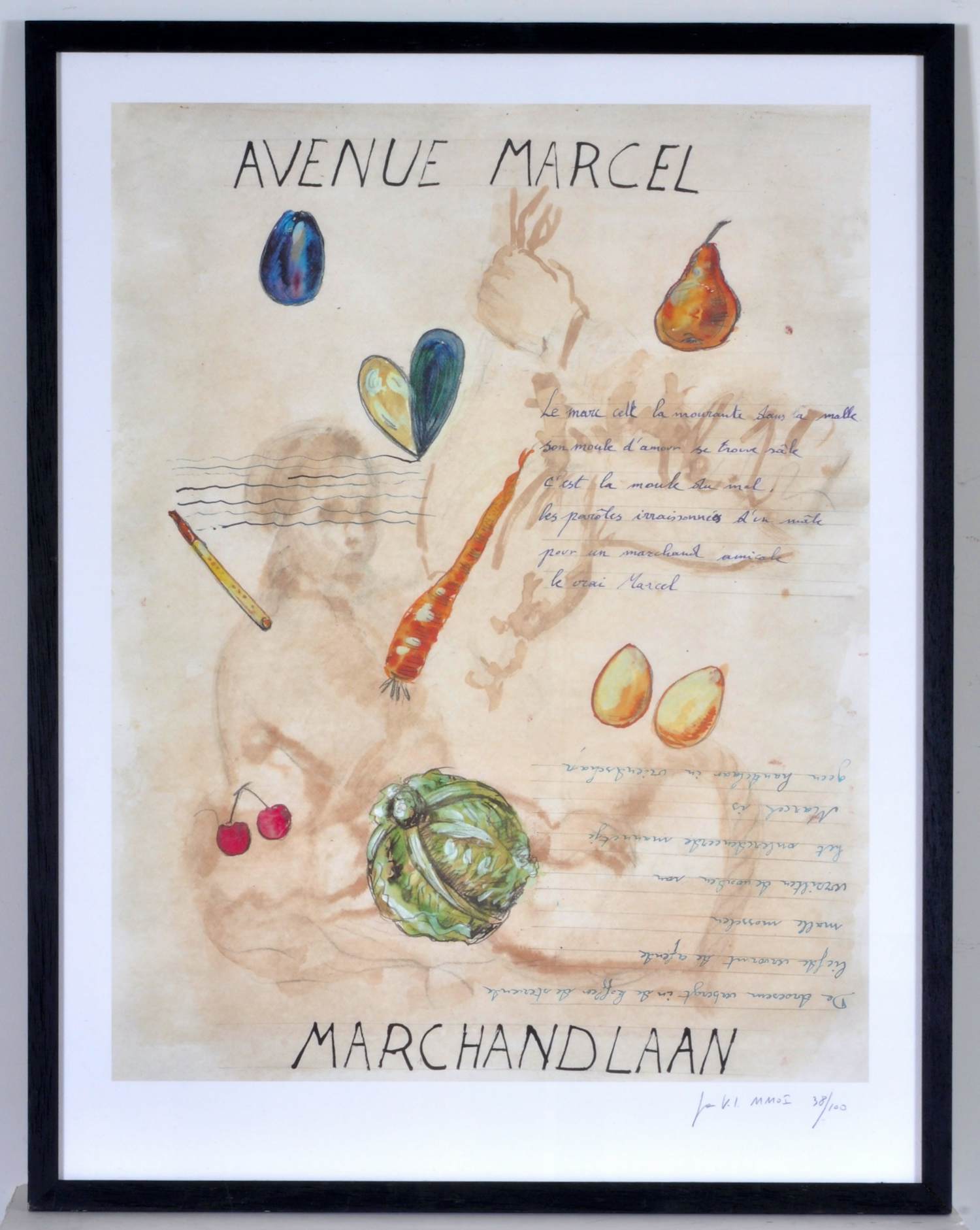 Jan Van Imschoot - Avenue Marcel Marchandlaan - Offset - Gesigneerd - 75x58 cm - 2001 kopen? Bied vanaf 225!
