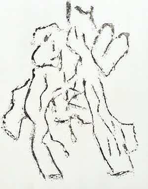 Jan Sierhuis - Intra muros, suikeraquatint ets met 6 korte gedichten van Louis Ferron verkocht voor € 45!