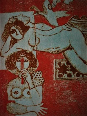 Corneille - CoBrA - Epreuve d'Artiste Litho "Tros Oiseaux" - 1984 - handgesigneerd (krijt) kopen? Bied vanaf 150!