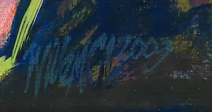 Willem Claassen - Acryl op doek, Een van de twaalf: Andreas - Ingelijst (Groot formaat!) kopen? Bied vanaf 60!