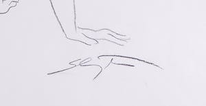 Jan Sluijters (jr.) - Potloodtekening, Leunend naakt kopen? Bied vanaf 1!