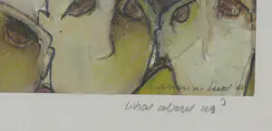 Annica Koot - Gemengde techniek op papier, What about us? kopen? Bied vanaf 35!