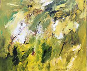 Charlotte Molenkamp - "Denkbeeldig landschap in geel" verkocht voor € 2450!