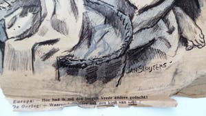 Niet of onleesbaar gesigneerd - 2 karikaturen - Jan Sluijters kopen? Bied vanaf 1!