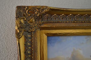 Niet of onleesbaar gesigneerd - Hollands winterlandschap - Olieverf op paneel - Gesigneerd kopen? Bied vanaf 10!