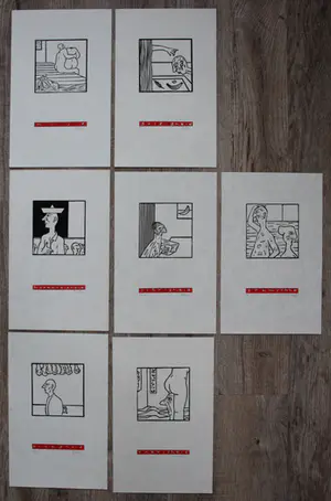 Tom Thijsse - 7 houtsneden: De zeven Hoofdzonden - 1999 kopen? Bied vanaf 1!