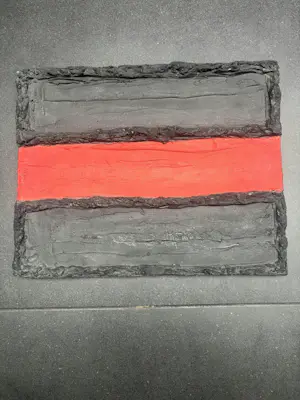 Onbekend - Zwart met rode banen kopen? Bied vanaf 20!