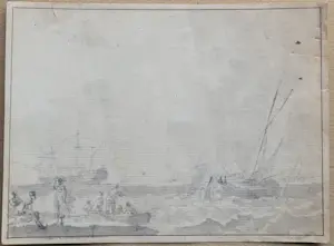 AcheterGerrit Groenewegen - Potloodschets plus zwartwit aquarel? Enchérissez de 150!