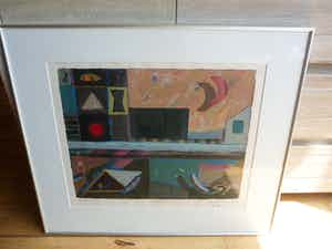 Eric Toebosch - Litho. Titel, "Hemelland". verkocht voor € 35!