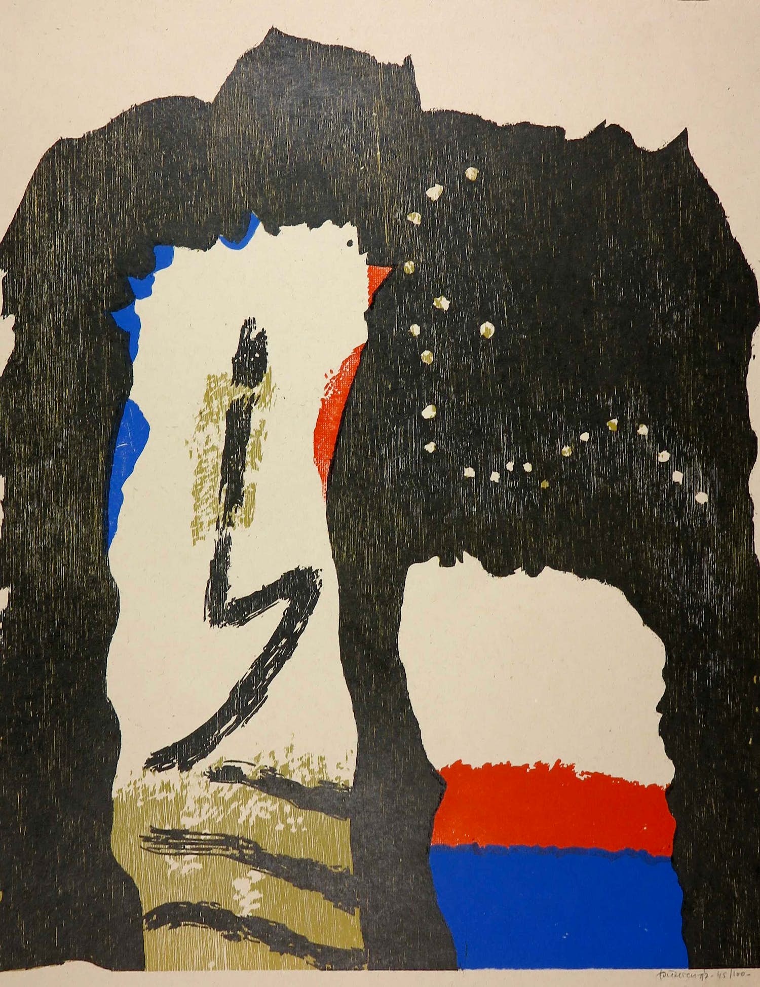 Jef Diederen - Houtsnede, Imperia kopen? Bied vanaf 35!