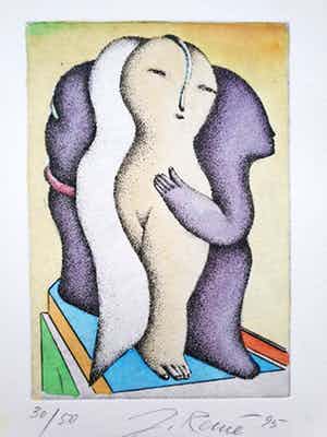 Jorg Reme - Handgekleurde ets - 1995 - 30/50 verkocht voor € 75!