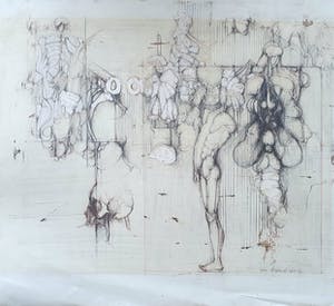 Frans van Bommel - Tekening (1968) kopen? Bied vanaf 45!