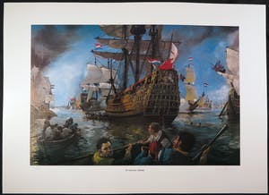 Hans Georg Kresse - Handgesigneerde prent van deze striptekenaar, De tocht naar Chatham kopen? Bied vanaf 1!