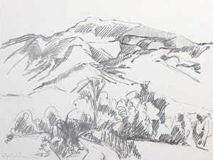 Joe Wols - Lot van drie tekeningen, Landschappen kopen? Bied vanaf 1!