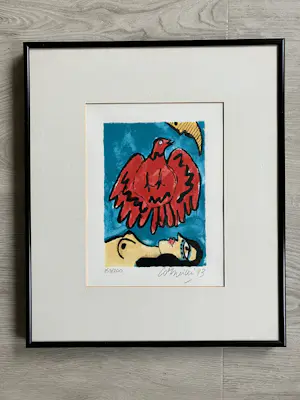 Corneille - Unieke serie van 6 stuks Corneille zeefdrukken (zelfde oplage en net ingelijst) kopen? Bied vanaf 850!