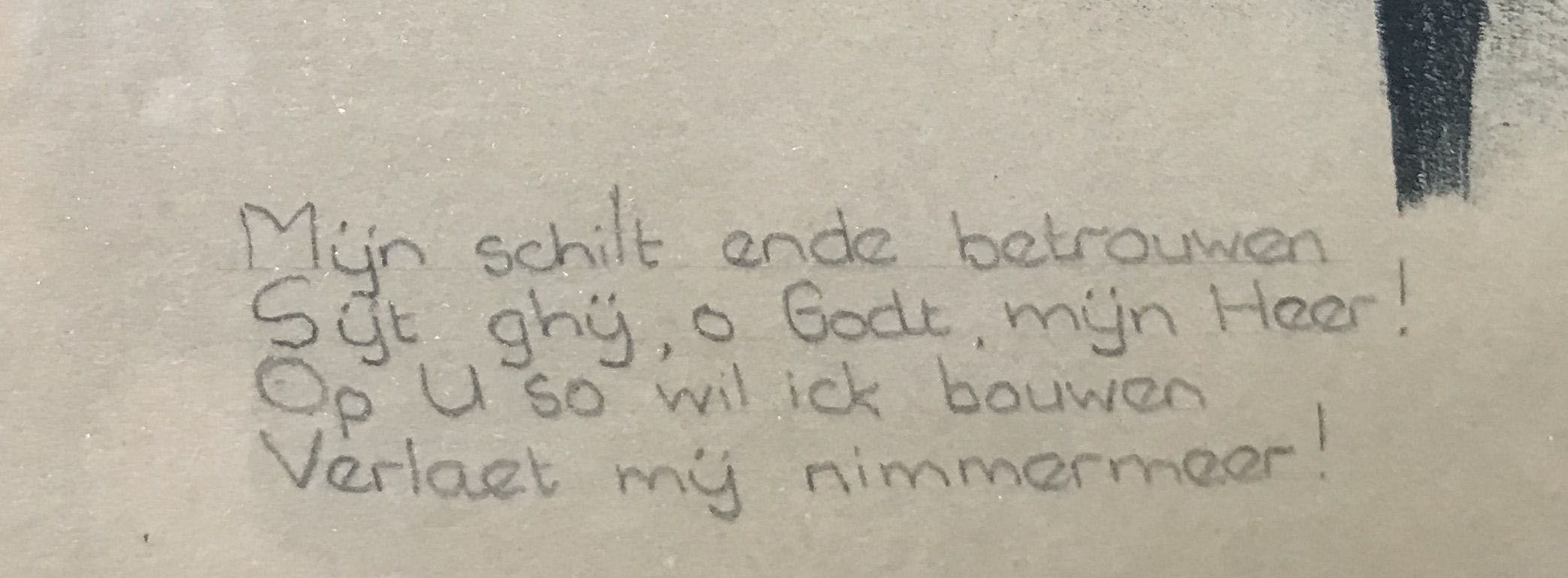 Aart van Dobbenburgh - litho, religieus met tekst, gesigneerd kopen? Bied vanaf 1!