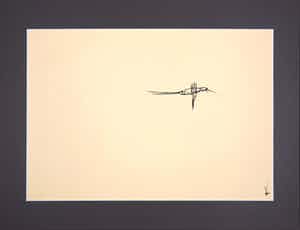 Melle Oldeboerrigter - Inkttekening op papier, z.t. Insect verkocht voor € 80!