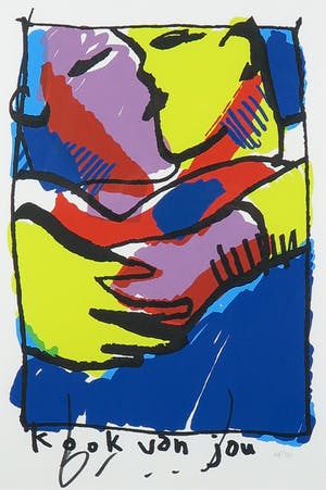 Herman Brood - Zeefdruk, Kook van jou - Ingelijst kopen? Bied vanaf 250!