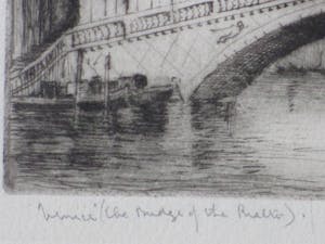 James Alphege Brewer - Rialtobrug Venetië - Ets kopen? Bied vanaf 40!