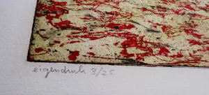 Peter Bes - een zeldzame in kleine oplage gemaakte Ets/Aquatint "rood imperium" gesigneerd kopen? Bied vanaf 47!