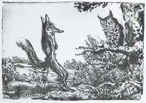 Andreas Paul Weber - Litho, Zonder titel verkocht voor € 50!