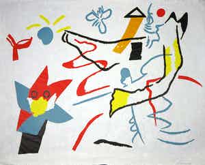 Jef Diederen - Linosnede op Japans papier, Zonder titel verkocht voor € 35!