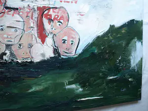 Joop Stoop - Olieverf op doek, Gezichten – 80 x 100 cm kopen? Bied vanaf 50!