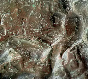 Adri van Rooijen - bronzen reliëf/placquette | 'Huwelijksbeeld II' kopen? Bied vanaf 250!