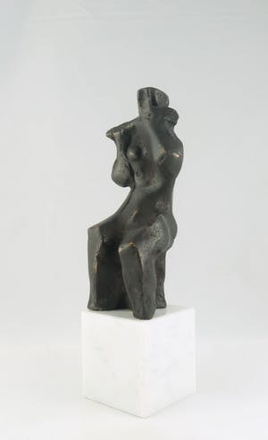 Paulus Reinhard - Brons en marmer, Fluitspeler kopen? Bied vanaf 350!