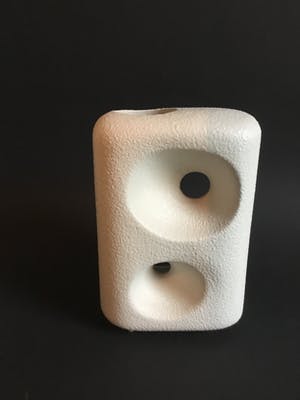 Bertoncello - Witte keramiek vaas met 2 gaten kopen? Bied vanaf 1!